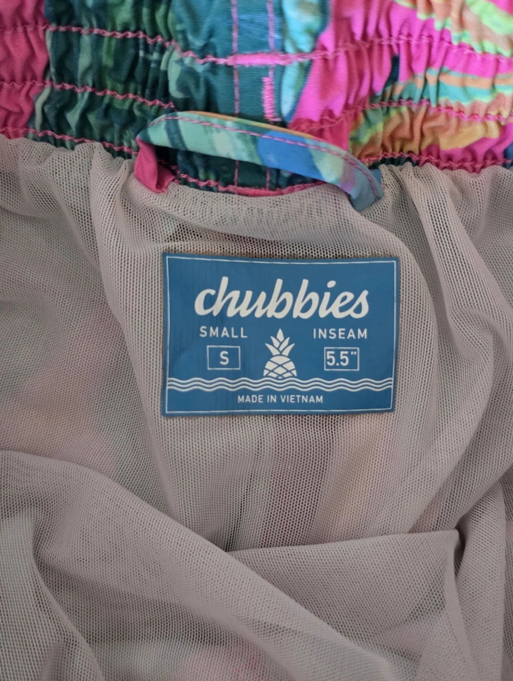 Chubbies Classic Swim Trunk Small Pink birds of paradise‎ 5.5